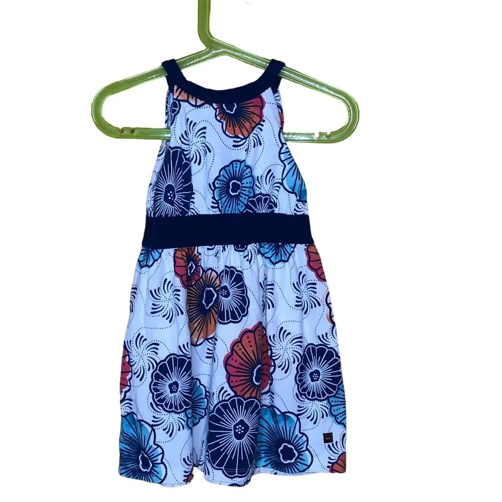 Tea Collection Dress Cotton Floral Sleeveless 2